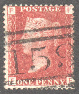 Great Britain Scott 33 Used Plate 122 - FF - Click Image to Close